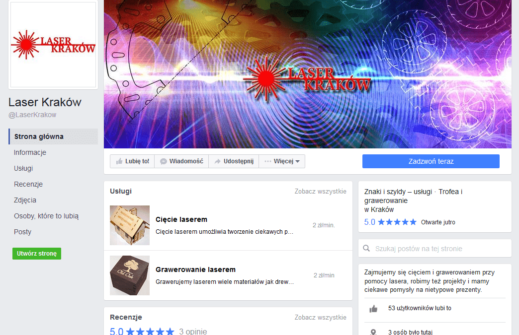 Jesteśmy na Facebook-u